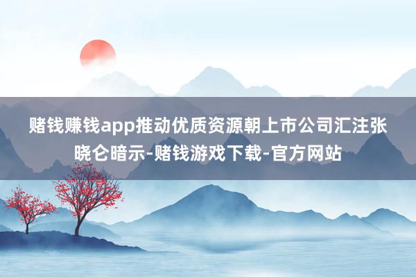 赌钱赚钱app  推动优质资源朝上市公司汇注  张晓仑暗示-赌钱游戏下载-官方网站