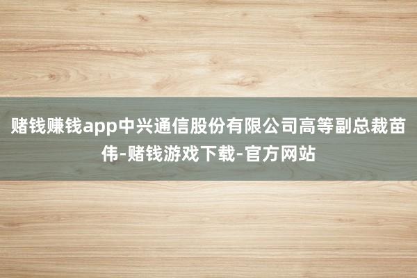 赌钱赚钱app中兴通信股份有限公司高等副总裁苗伟-赌钱游戏下载-官方网站